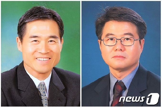 왼쪽부터 전용진, 소준노 우석대 교수© 뉴스1