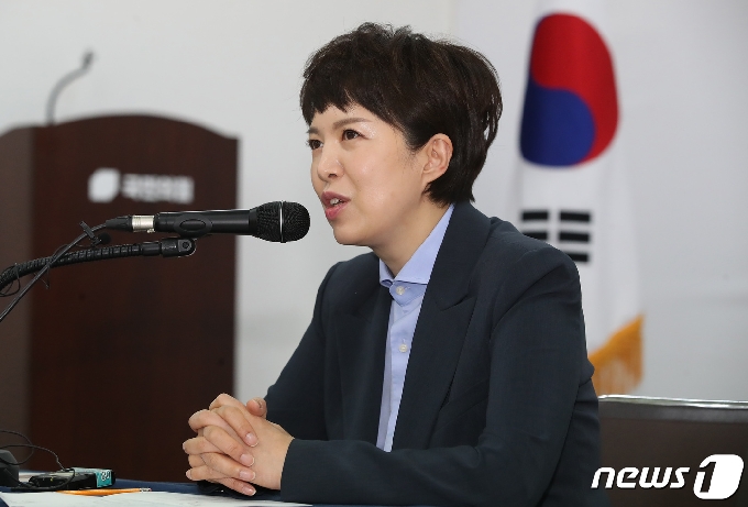 [사진] 당 대표 도전 김은혜 "끝까지 간다"