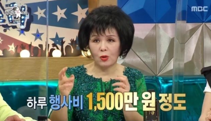 배우 겸 가수 신신애/사진=MBC '라디오스타' 방송화면