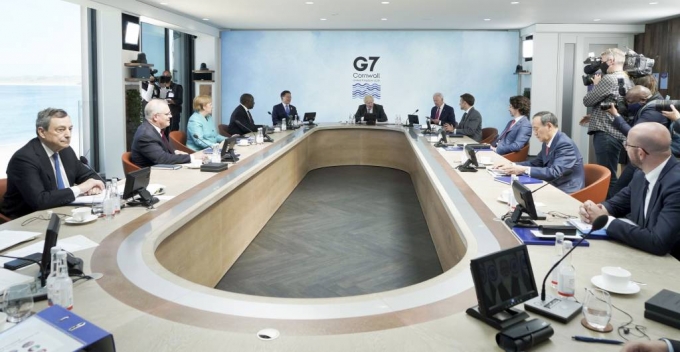  [ܿ()=ý]ڿ  =   12(ð)  ܿ ī񽺺̿  G7 Ȯȸ 1ǿ     Ѹ ߾  ִ. 2021.06.13. since1999@newsis.com