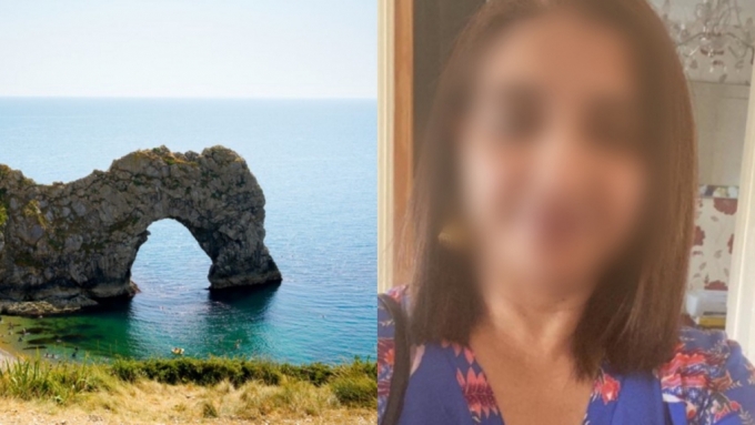영국에서 딸과 여행을 떠났던 40대 여성이 절벽에서 추락해 숨지는 안타까운 사고가 벌어졌다. 사진은 더들도어 절벽(왼쪽)과 사망한 타히라 자빈(오른쪽). /사진=게티이미지뱅크·저스트기빙(JustGiving)