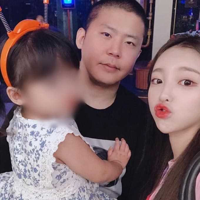 BJ철구, 외질혜와 그의 딸의 모습/사진=외질혜 인스타그램