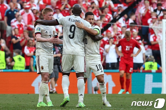 벨기에가 덴마크를 꺾고 2연승을 내달렸다. © AFP=뉴스1