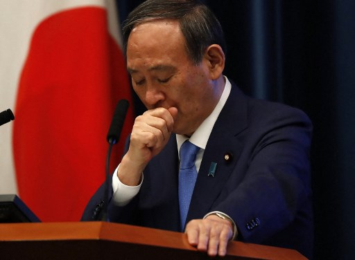 스가 요시히데 일본 총리/사진=AFP