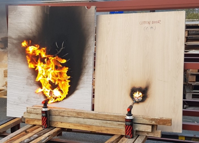 한국테크 자회사, '화재에 강한 건축 자재' 특허 …쿠팡 화재 예방 '효과'