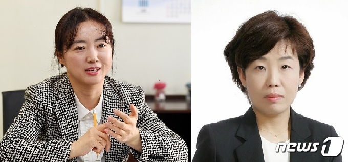 박현주 법무부 신임 대변인(왼쪽)과 서인선 대검찰청 신임 대변인(오른쪽) © 뉴스1