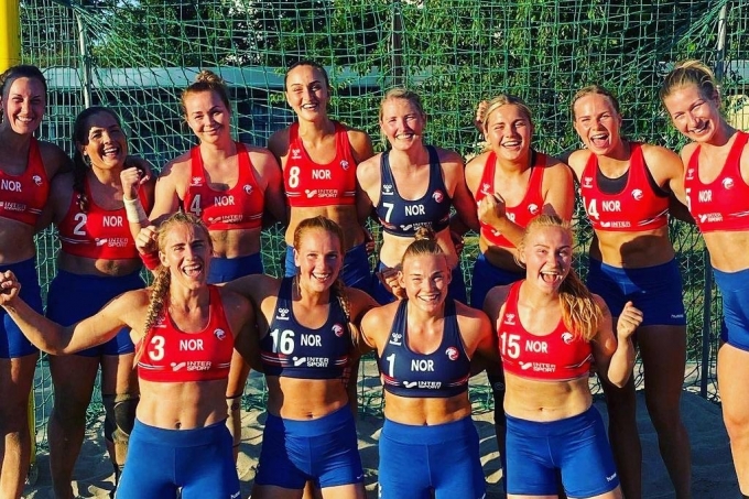 노르웨이 여자 비치핸드볼 대표팀/사진=노르웨이핸드볼협회 공식 인스타그램
