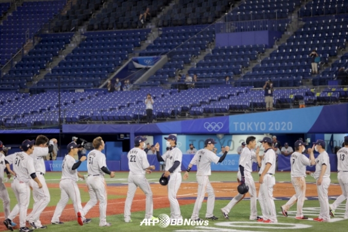 일본 대표팀 선수단. /AFPBBNews=뉴스1