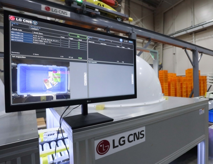 LG CNS가 LX판토스 물류센터에 구현한 AI 물품 검수 솔루션. /사진제공=LG CNS