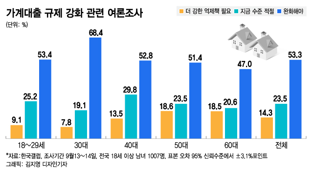 머니투데이-한국갤럽 가계부채 관련 여론조사 결과