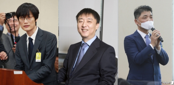 (왼쪽부터) 이해진 네이버 GIO, 이준호 NHN 회장, 김범수 카카오 의장 /사진=뉴스1