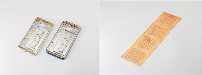 사진 왼쪽부터 이노션테크의 코팅 기술이 적용된 전자 부품, 반도체 부품