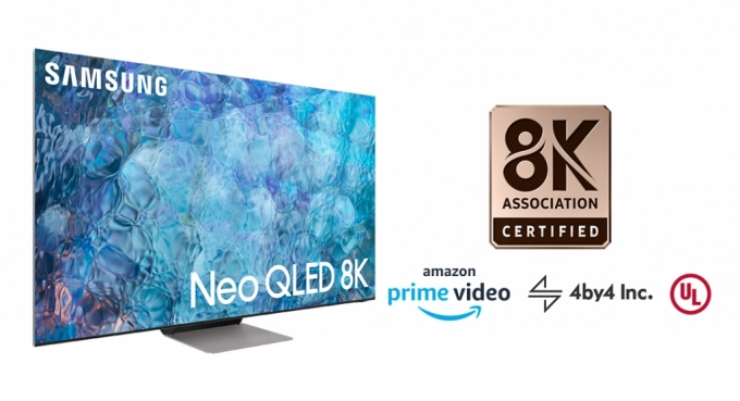 삼성 Neo QLED 8K와 8K 협회, 아마존 로고 이미지/사진제공=삼성전자