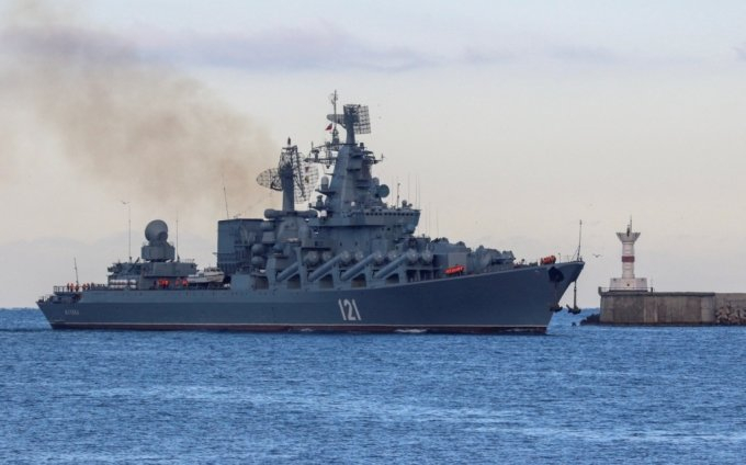 러시아 해군 흑해함대 순양함 모스크바호/사진=로이터