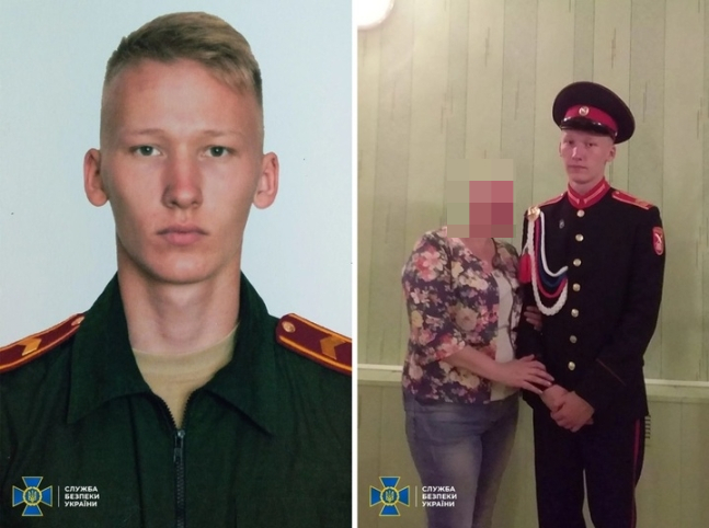 러시아 군인 파사코프 불랏 레나로비치(21)는 우크라이나 수도 키이우 인근 한 가정집에 침입해 소녀를 집단 성폭행한 혐의를 받는다./사진=우크라이나 보안국 트위터