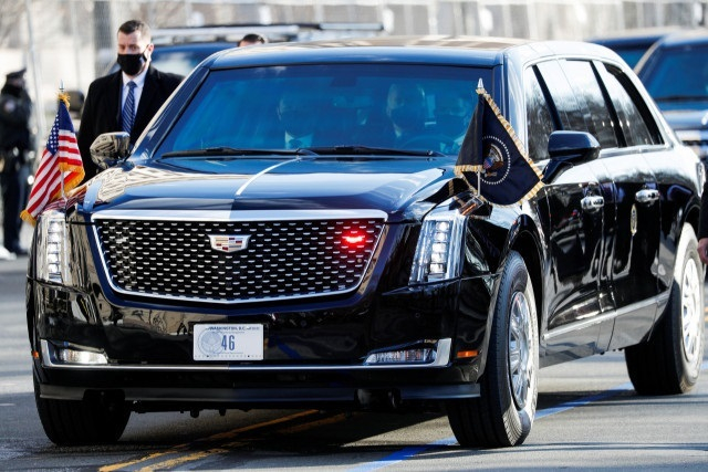 조 바이든 미국 대통령의 의전 차량 '더 비스트' / 사진=뉴시스