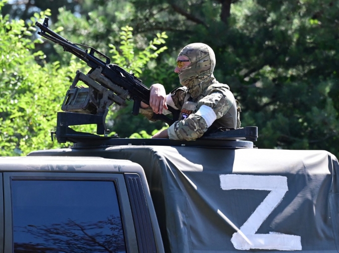우크라이나 동부 돈바스 지역을 장악한 러시아군/ⓒAFP=뉴스1