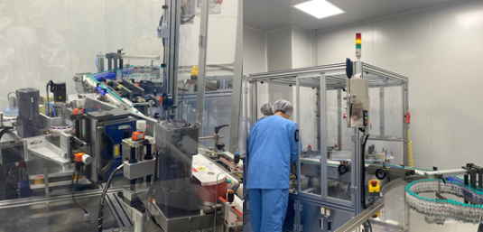 코비힐 생산 기지가 있는 동물세포실증지원센터에서 생산 테스트가 진행되고 있다.