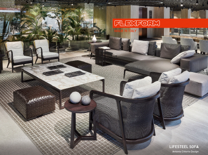 플렉스폼(Flexform) 라이프스틸 소파(Lifesteel sofa)/사진제공=디자인벤처스