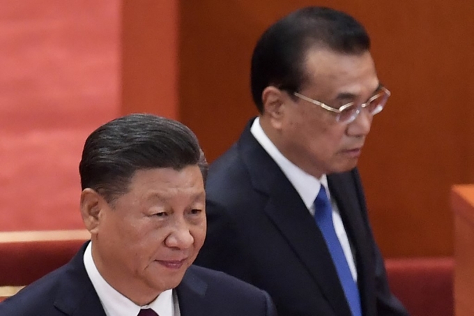 시진핑 중국 국가주석과 리커창 중국 총리(오른쪽) /ⓒAFP=뉴스1