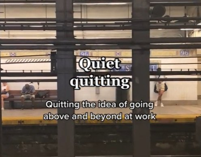 '조용한 사직'을 처음 소개한 미국의 20대 엔지니어 자이들 플린의 틱톡 영상. /사진=틱톡 캡처