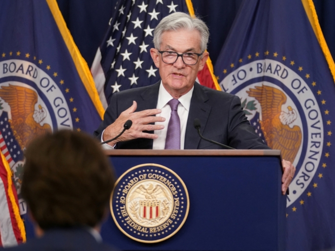 U.S. Federal Reserve Board Chairman Jerome Powell holds a news conference after Federal Reserve raised its target interest rate by three-quarters of a percentage point in Washington, U.S., September 21, 2022. REUTERS/Kevin Lamarque/사진=로이터=뉴스1