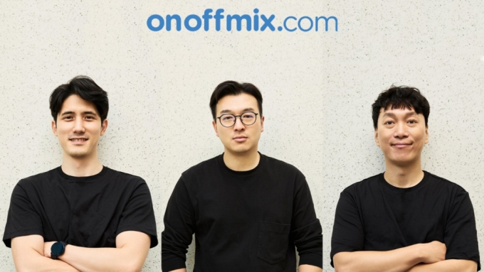 이번에 온오프믹스로 합류한 김성건(왼쪽부터) PO, 서종훈 신규TF팀장, 김승백 CIO /사진제공=온오프믹스