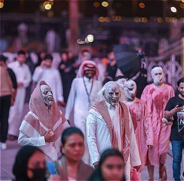 10월 사우디 리야드에서 열린 할로윈 기념 행사/사진=트위터