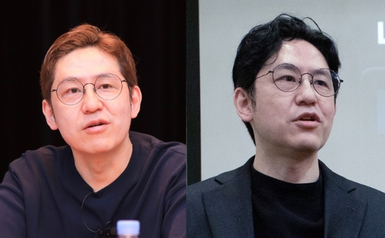 김준구 대표는 왼쪽 사진보다 더 노랗게 탈색했다가 지난 2021년 머리색을 바꿨다. /사진=네이버웹툰