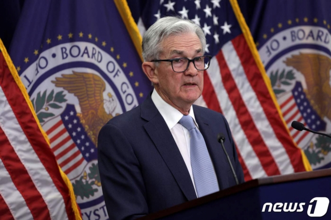 지난해 12월 14일(현지시간) 미국 워싱턴DC에서 제롬 파월 미 연방준비제도(Fed) 의장이 미 연방공개시장위원회(FOMC) 회의 직후 기자회견을 하고 있다. /AFPBBNews=뉴스1