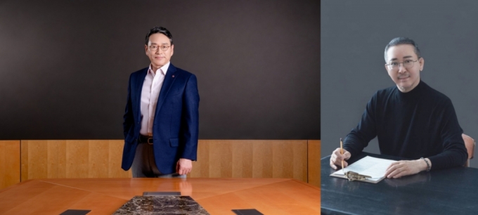 조주완 LG전자 CEO(왼쪽)과 권영수 LG에너지솔루션 CEO/사진=각 사