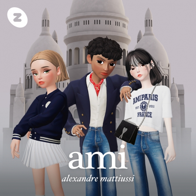 네이버제트는 16일 글로벌 패션 브랜드 아미 파리스(Ami Paris)의 신상품 15종을 제페토에서 독점 공개한다고 밝혔다. / 사진제공=네이버제트