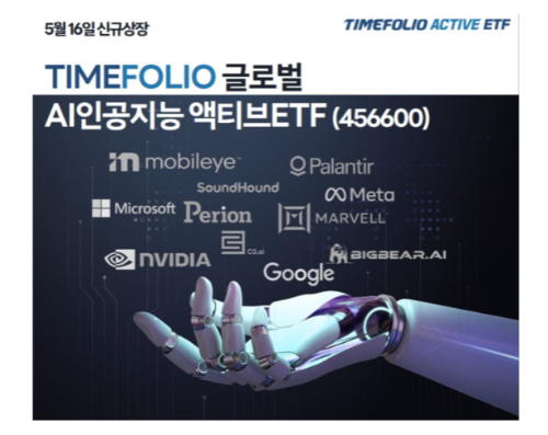 타임폴리오운용, TIMEFOLIO 글로벌AI인공지능액티브 ETF 신규상장