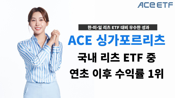 한국투신운용 ACE 싱가포르리츠 ETF, 올해 리츠 ETF 수익률 1위