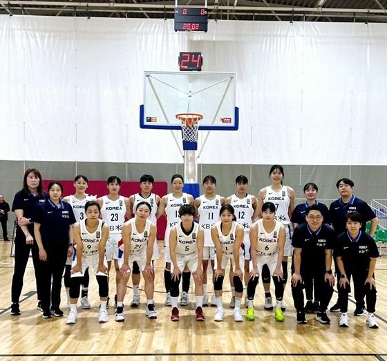 한국 여자농구대표팀. /사진=대한민국농구협회