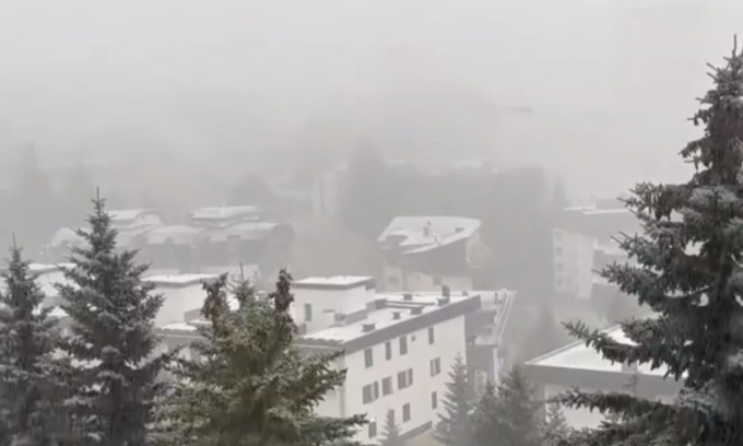 이탈리아 피에몬테 지역에서 때 이른 눈이 내렸다. /사진= 뉴스 프리마 