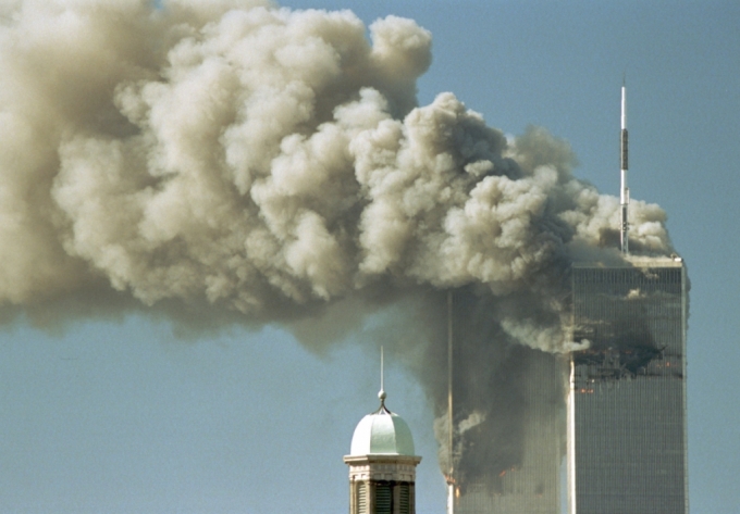9· 11 테러 당시 항공기와 충돌한 뉴욕 세계무역센터 빌딩. /사진= 게티이미지코리아