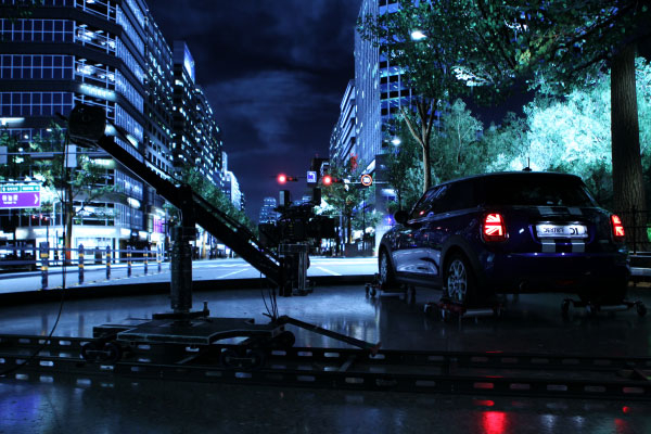'D1'에서 서울 야경을 배경으로 촬영하는 장면. /사진=덱스터스튜디오