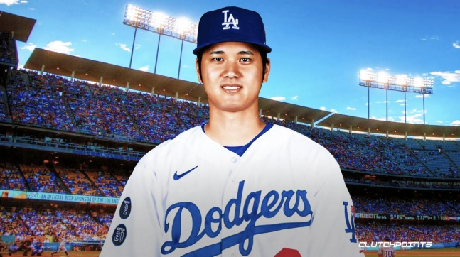 오타니 쇼헤이가 LA 다저스 유니폼을 입은 합성 사진. /사진=미국 매체 클러치 포인트