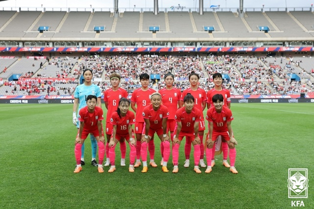 한국여자축구대표팀. /사진=대한축구협회 제공