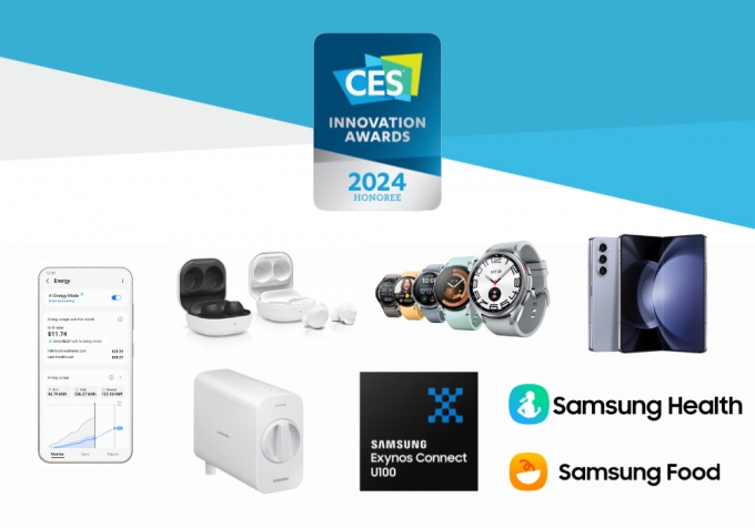 삼성전자가 CES2024에서 혁신상을 수상한 주요 제품 이미지./자료=삼성전자,CES