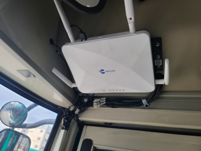 머큐리, 시내버스에서 4배 빨라진 5G 공공와이파이 단말기 공급