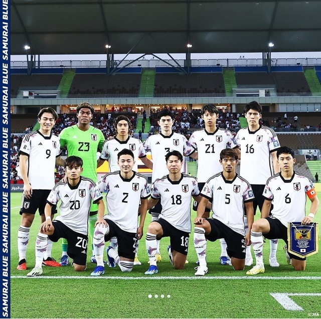 일본 축구대표팀. /사진=일본축구협회 SNS