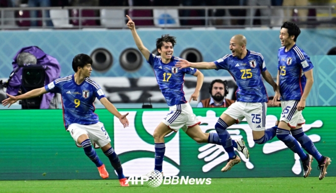 일본 축구 대표팀의 2022 카타르 월드컵 경기 모습. /AFPBBNews=뉴스1