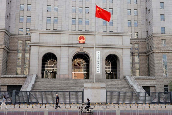 중국 베이징 내 인민법원 건물 /로이터=뉴스1