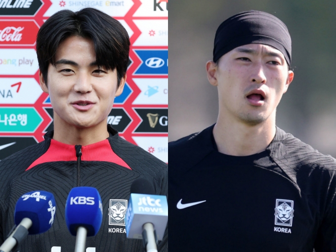 (왼쪽부터) 축구선수 설영우, 조규성 /사진=뉴스1