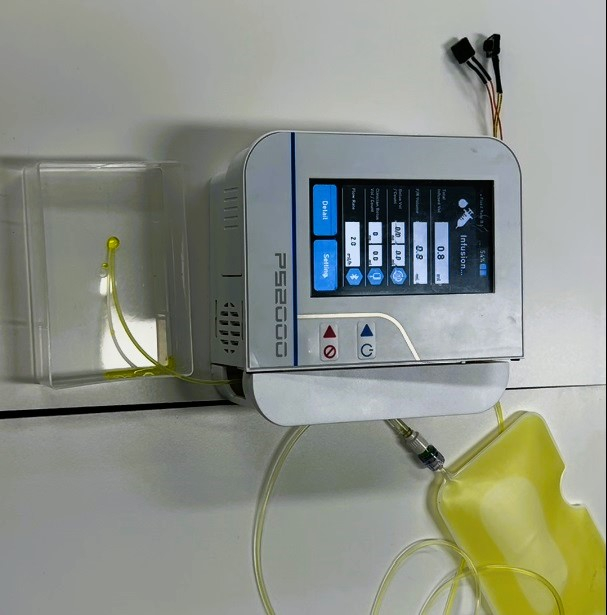 약물 투약 감지 센서 기술이 적용된 약물주입펌프/사진=기계연