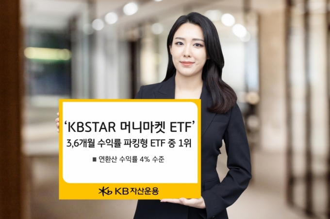KBSTAR 머니마켓액티브, 파킹형 ETF 중 수익률 1위...연 4% 웃돌아