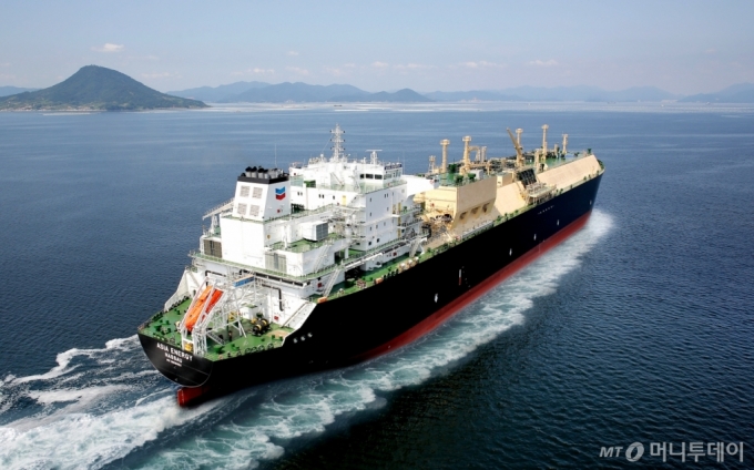 HD현대마린솔루션과 셰브론이 ‘저탄소 선박 개조 계약’을 16만 입방미터급 LNG운반선 아시아 에너지호(Asia Energy) /사진제공=HD현대
