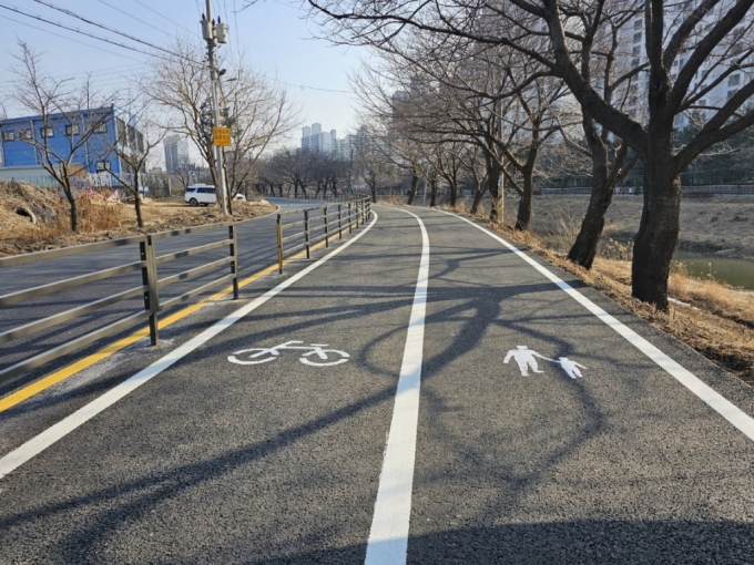 계양천 김포구간 자전거도로 모습./사진제공=김포시